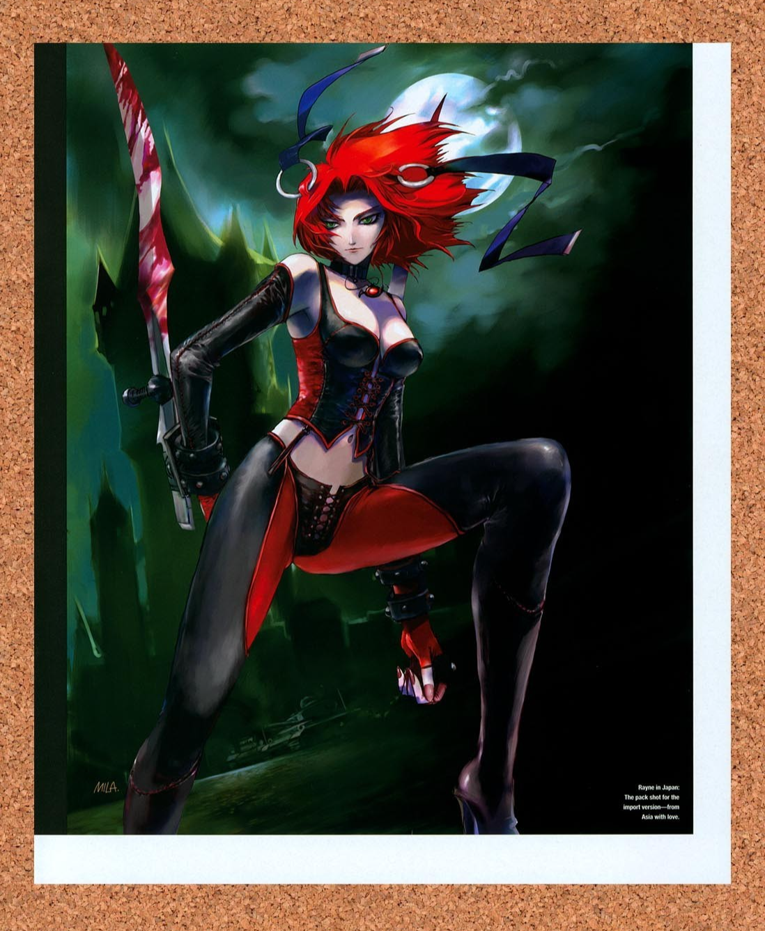 2004 Bloodrayne 2 Japan Import Portrait Original Advertisement / Retro Promo v5