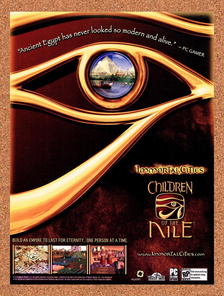 2004 Immortal Cities Children Of The Nile PC Original Advertisement / Promo v1
