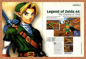 1998 Zelda Ocarina Of Time N64 Original Advertisement / Retro Promo vr4