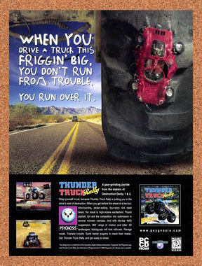 1997 Thunder Truck Rally PC Original Advertisement / Retro Promo v1
