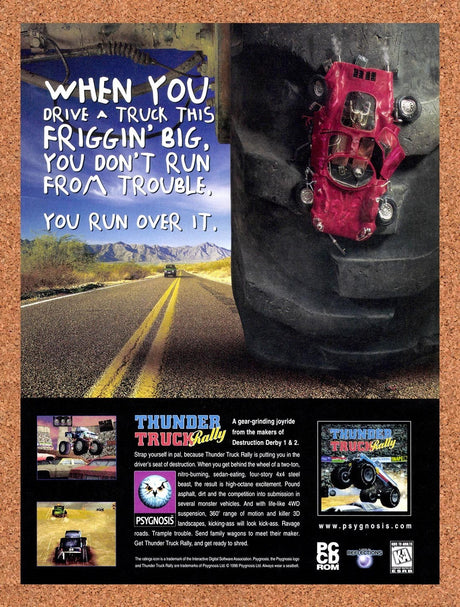 1997 Thunder Truck Rally PC Original Advertisement / Retro Promo v1