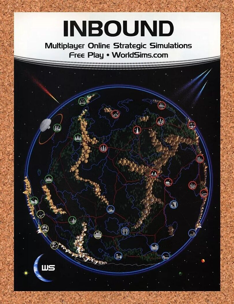 Inbound PC Original 2005 Ad Authentic Interplay Space SIM Video Game Promo