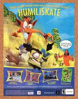 Crash Bandicoot TwinSanity PS2 Original 2004 Vintage Ad - Video Game Promo