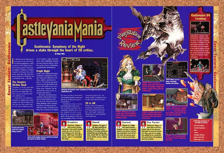 1997 Castlevania Symphony Of The Night PS1 Original Advertisement / Promo vr1