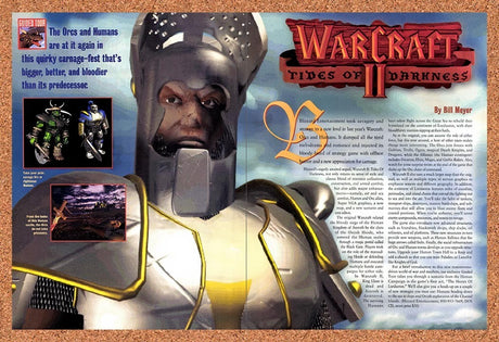 1995 WarCraft II Tides Of Darkness PC Original Advertisement / Retro Promo vr1