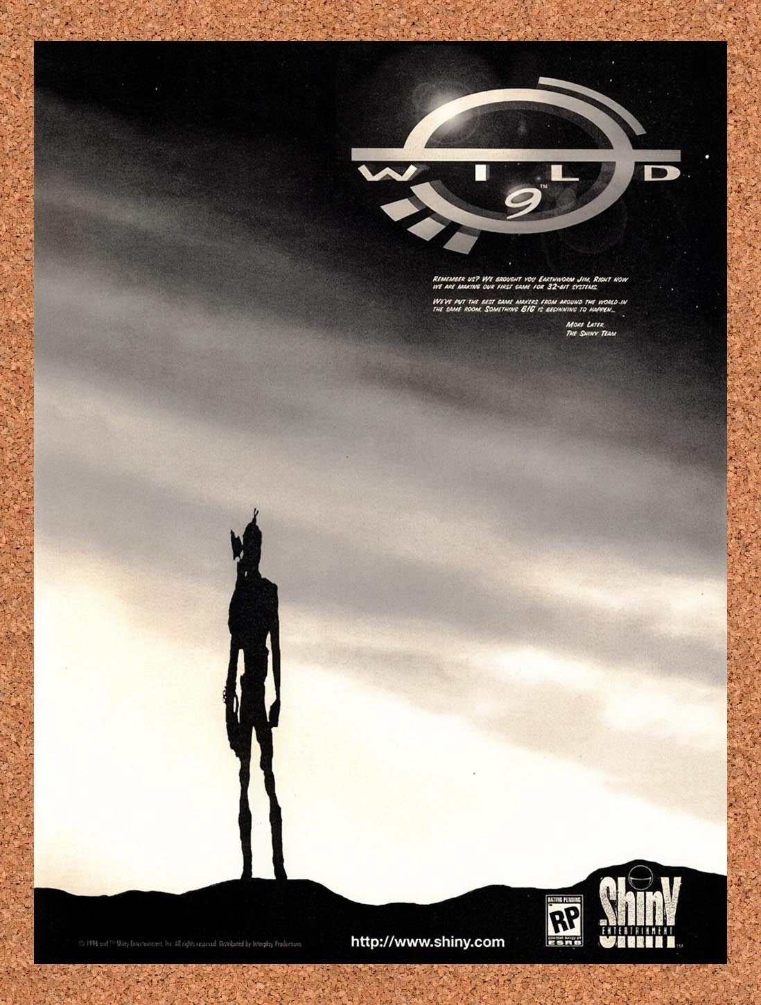1996 Wild 9 PS1 Original Advertisement / Retro Promo v1