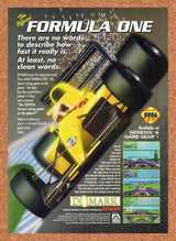 1994 Formula One Genesis Original Advertisement / Retro Promo v1