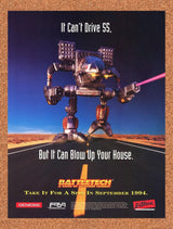 1994 BattleTech Genesis Original Advertisement / Retro Promo v1