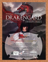 Drakengard PS2 Sweepstakes Original 2005 Ad Authentic Video Game Promo