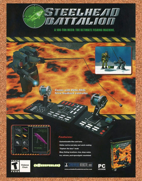 Steelhead Battalion PC Original 2005 Ad Authentic Funny Parody Video Game Promo