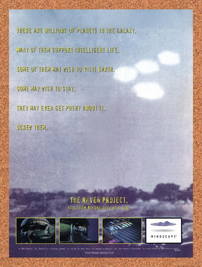 1995 Raven Project PC Original Advertisement / Retro Promo v1