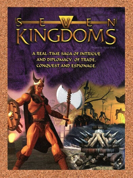 Seven Kingdoms PC Original 1999 Ad Authentic Windows RTS Video Game Promo