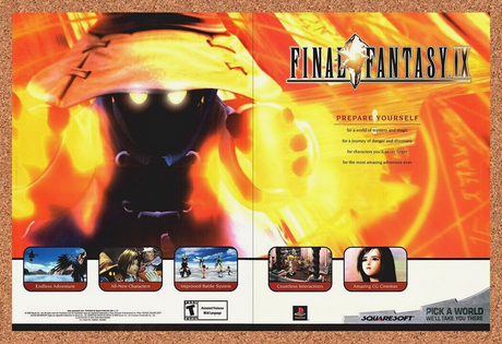 Final Fantasy IX PS1 Original 2001 Print Ad Authentic Mage Video Game Promo