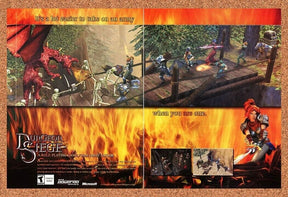 Dungeon Siege PC PC Original 2004 Ad Authentic Windows RPG Video Game Promo v1