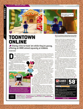 2006 Toontown Online PC Original Advertisement / Retro Promo vr1