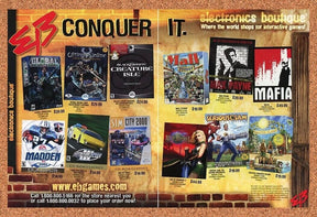 EB Games PC Original 2004 Ad Authentic Max Payne Mafia Video Game Promo