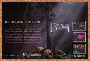 Revenant PC Original 1999 Ad Authentic Eidos Action RPG Video Game Promo v1