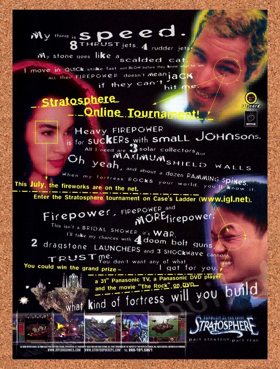 1998 Stratosphere PC Original Advertisement / Retro Promo v2