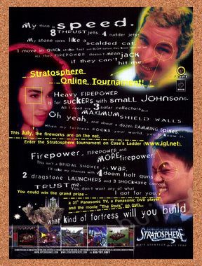 1998 Stratosphere PC Original Advertisement / Retro Promo v2