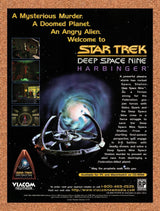1996 Star Trek Deep Space Nine Harbinger PC Original Advertisement / Promo v1