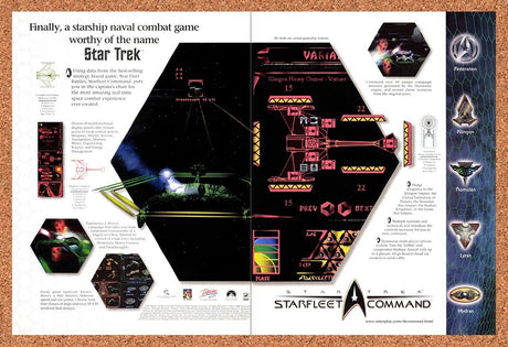 1999 Star Trek Starfleet Command Klingon Command Cruiser Original Ad / Promo v4