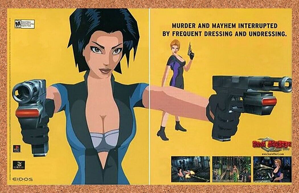 Fear Effect 2 Retro Helix PS1 Original 2002 Ad Authentic Eidos Video Game Promo