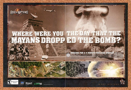 2003 Rise Of Nations PC Original Advertisement / Retro Promo v4