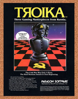 Troika Russian PC Original 1991 Vintage Ad - Video Game Promo