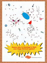 1994 Ren & Stimpy Connect Dots Genesis Original Ad / Retro Wall Art v1