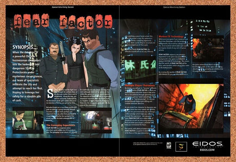 1999 Fear Effect PS1 Original Advertisement / Retro Wall Art v2