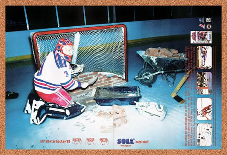 1998 NHL All-Star Hockey 98 Saturn Original Advertisement / Retro Wall Art v1