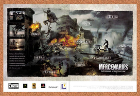 2005 Mercenaries Playground Of Destruction Xbox Original Ad / Promo v1