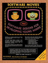 1983 Maximus Educational Software Movies Original Ad / Retro Wall Art v1