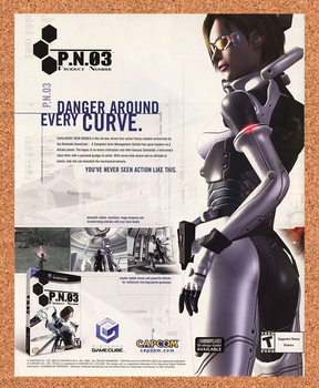 P N 03 Nintendo GameCube Original 2005 Ad Authentic Capcom Video Game Promo