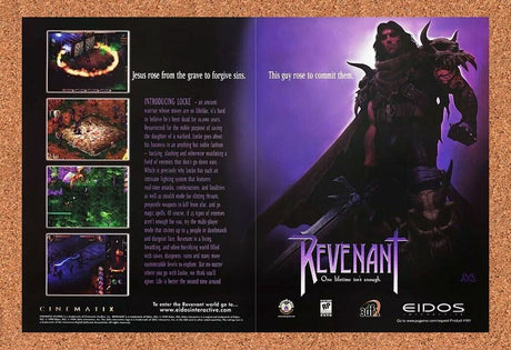 Revenant PC Original 2001 Ad Authentic Eidos Action RPG Video Game Promo