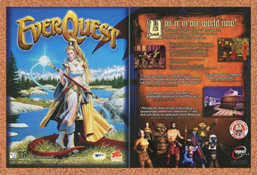 1999 EverQuest Vanilla PC Original Advertisement / Retro Promo v3