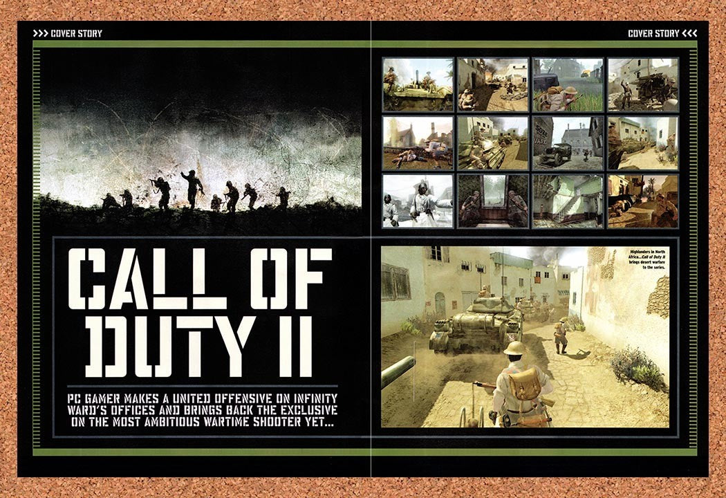 2005 Call Of Duty II PC Review Original Advertisement / Retro Promo vr1