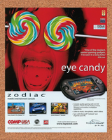 2004 Tapwave Zodiac Doom II Original Advertisement / Retro Promo v1
