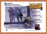 1998 Police Quest Swat 2 PC Original Advertisement / Retro Promo v2