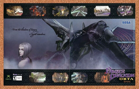 Panzer Dragoon Orta Xbox Original 2002 Ad Authentic Sega Video Game Promo