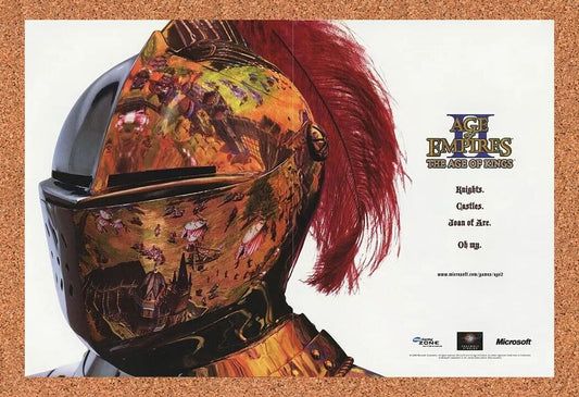Age Of Empires IIAge Of Kings PC Original 2000 Ad Authentic Video Game Promo
