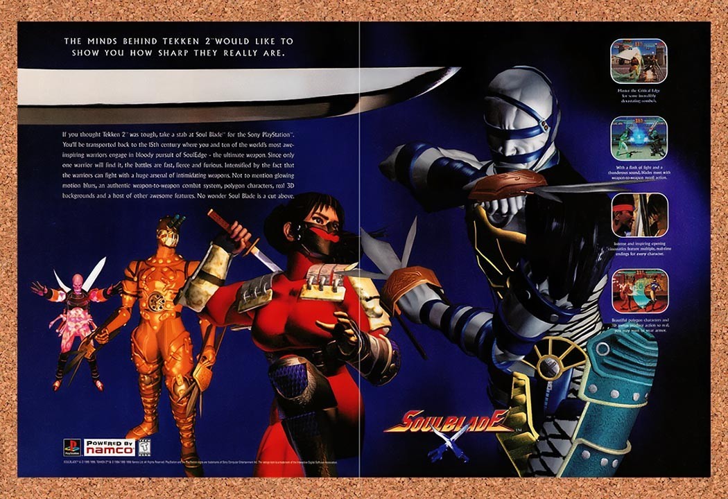 1997 Soulblade PS1 Original Advertisement / Retro Promo v2