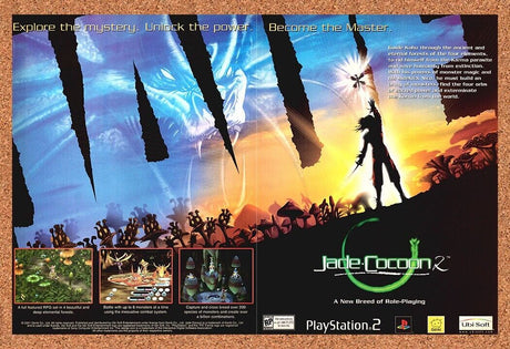 Jade Cocoon 2 PS2 Original 2003 Print Ad Authentic Ubisoft Video Game Art Promo