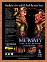 1996 Mummy Tomb Of The Pharaoh PC Original Advertisement / Retro Promo v1