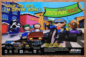 2000 South Park Rally N64 Original Advertisement / Retro Wall Art v1