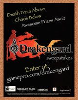 Original 2004 Drakengard PS2 Vintage Sweepstakes Ad - Video Game Art Promo