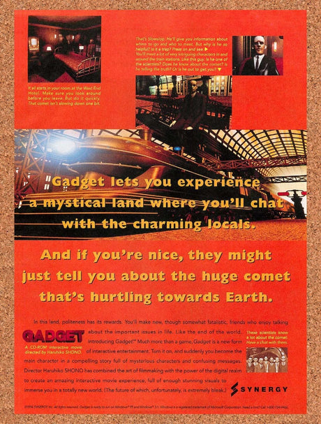 1995 Gadget PC Original Advertisement / Retro Promo v1