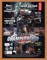 Unreal Championship Xbox Original 2003 Print Ad Authentic Video Game Promo Art