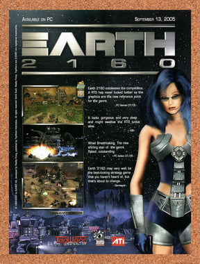 2005 Earth 2160 PC Original Advertisement / Retro Wall Art v1