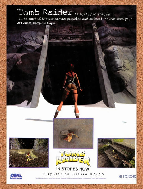 1997 Tomb Raider PC Original Advertisement / Retro Wall Art v23